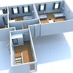 Апартаменты Vollausgestattete Monteurunterkunft Mit Wifi & Dachterrasse *