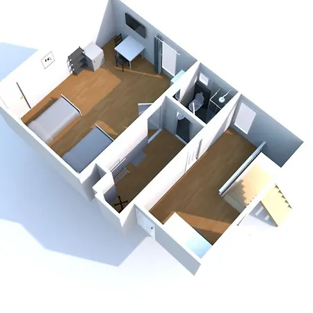 Daire Vollausgestattete Monteurunterkunft Mit Wifi & Dachterrasse